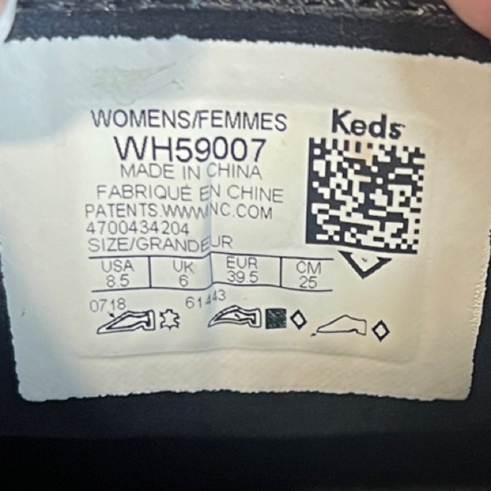 Keds Ace Patent Leather Sneakers Black Women’s Lace-Up Classic Comfort - Sz 8.5 - Picture 3 of 9